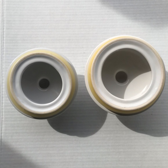 Set Of 2 Furio Home Ceramic “Crème Brûlée” Canisters - Picture 9 of 13